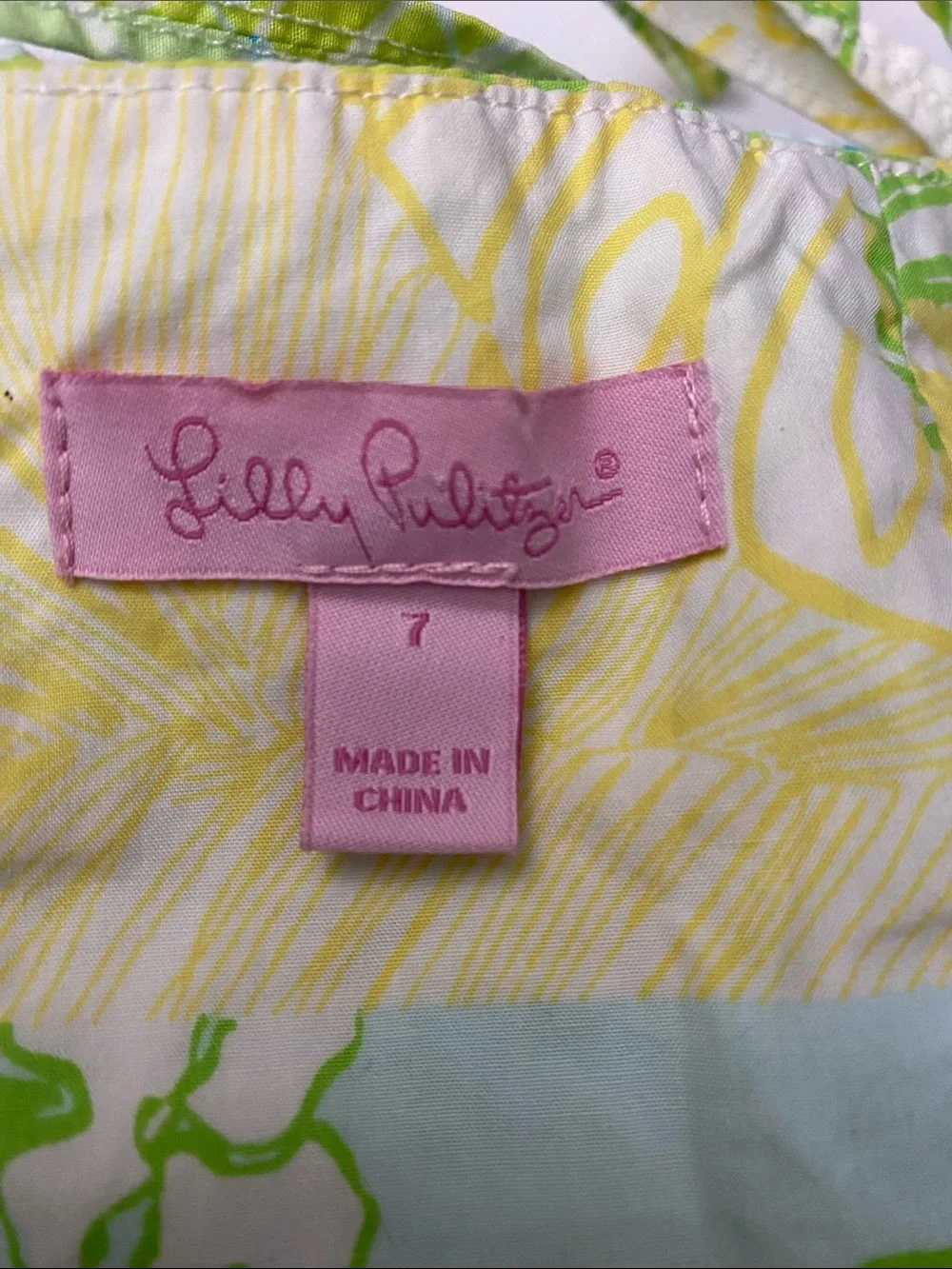 Lilly Pulitzer Yellow, Green & Blue Floral Sundress $78